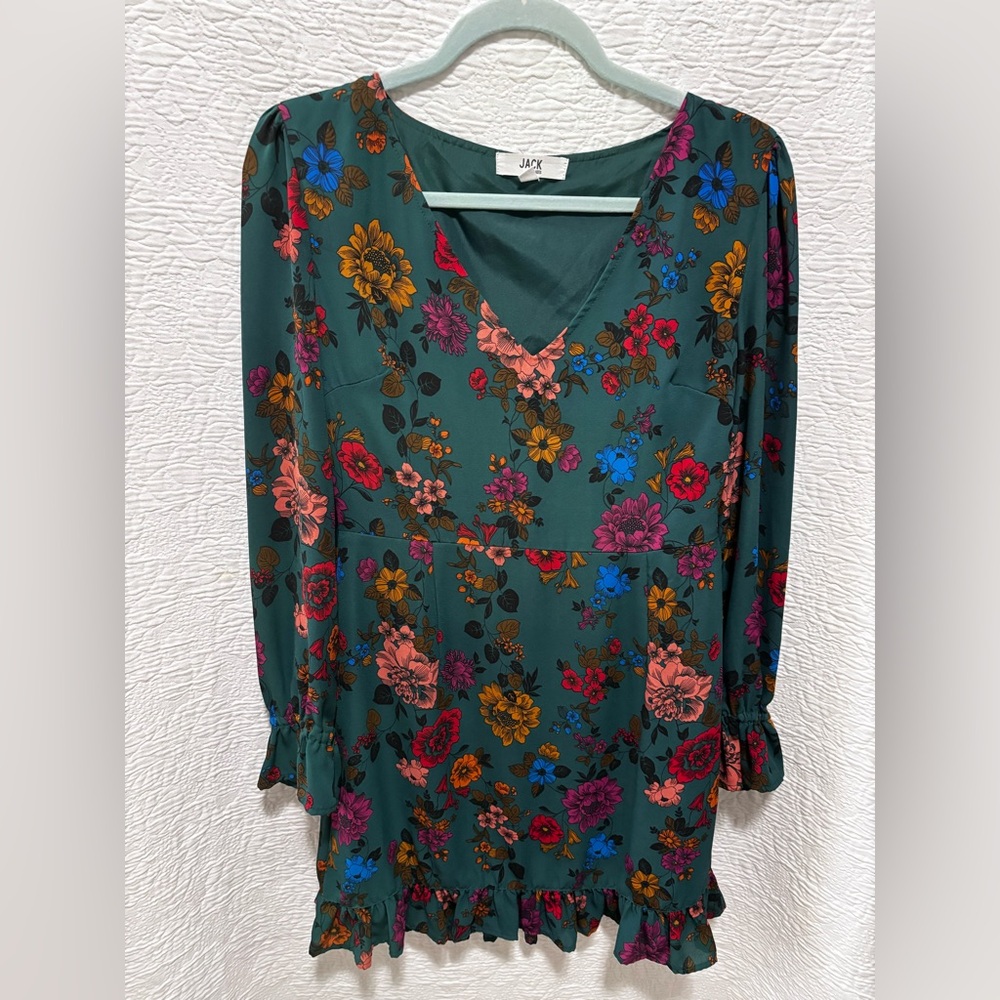 Jack by BB Dakota women’s V neck dress with long sleeves NWOT